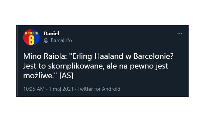 Mino Raiola o tym, czy transfer Haalanda do Barcy jest MOŻLIWY!